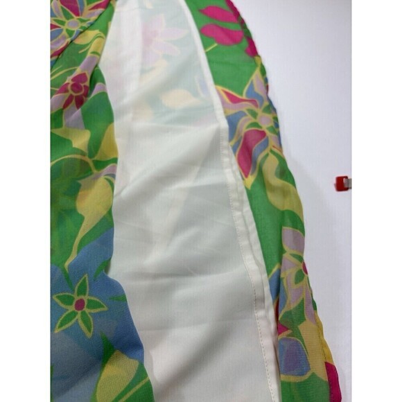 Modcloth Illuminated Elegance Halter Maxi Dress Cream Floral Plus Size 1X - Picture 8 of 11